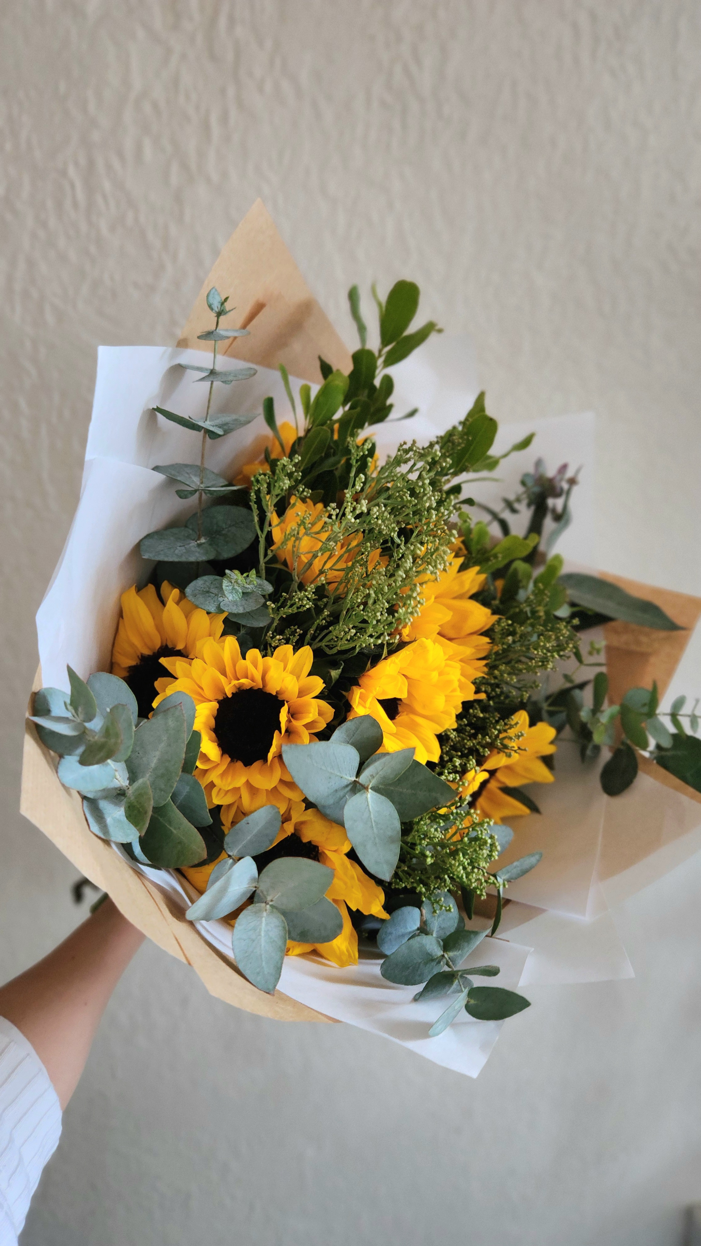 Ramo mediano de girasoles