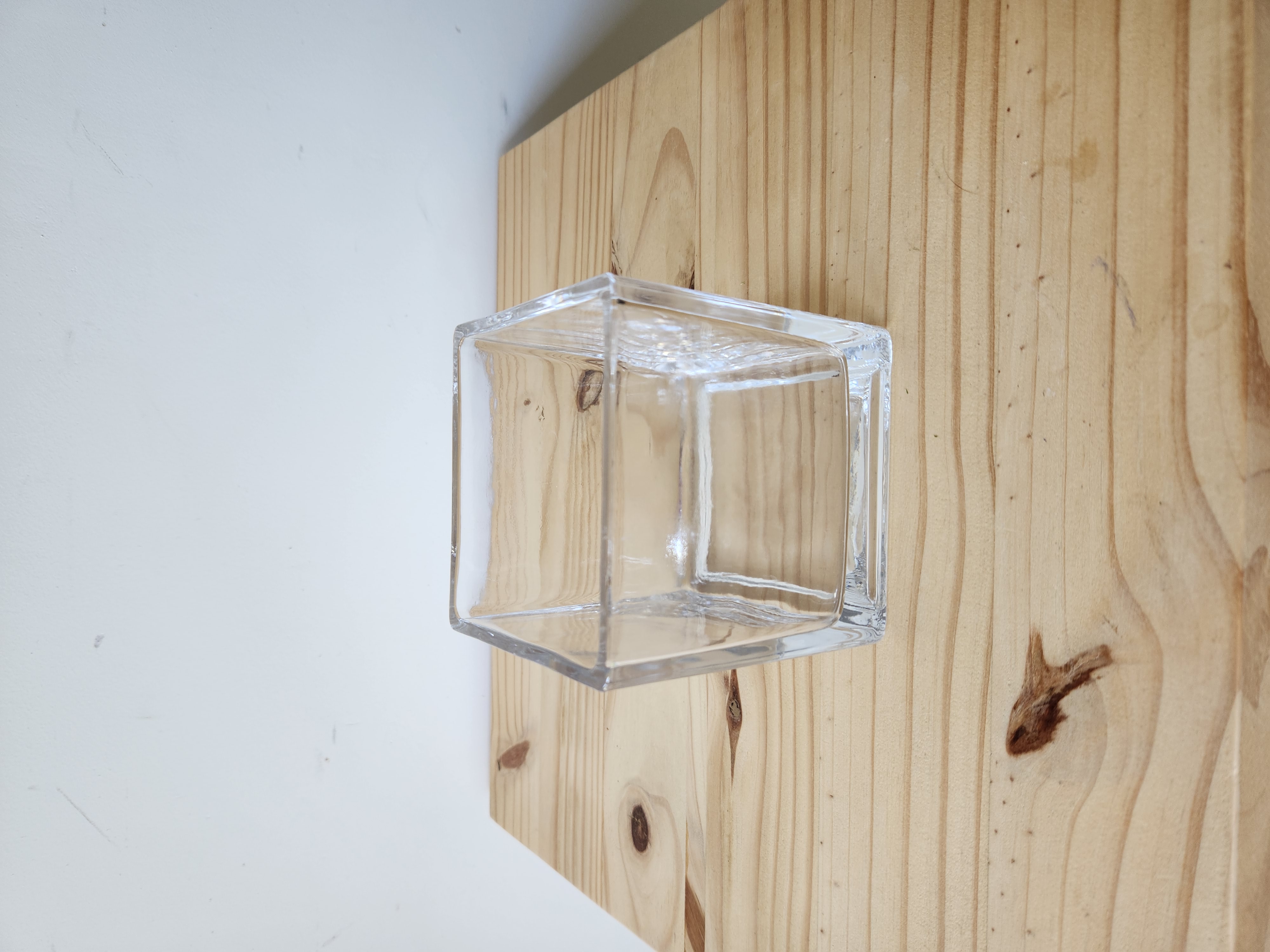 Florero tipo cubo 12cm