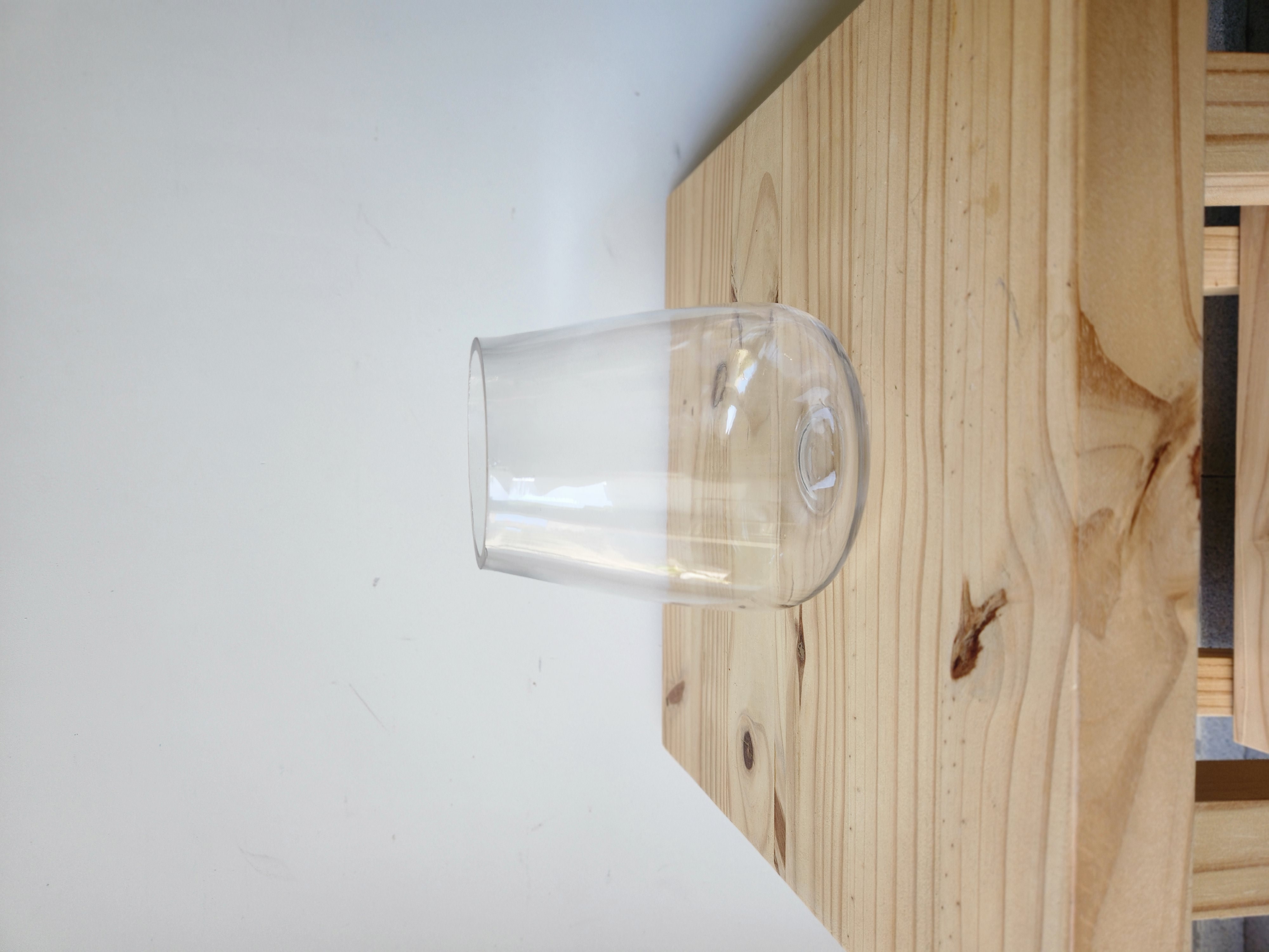 Florero de vidrio bombe 26cm