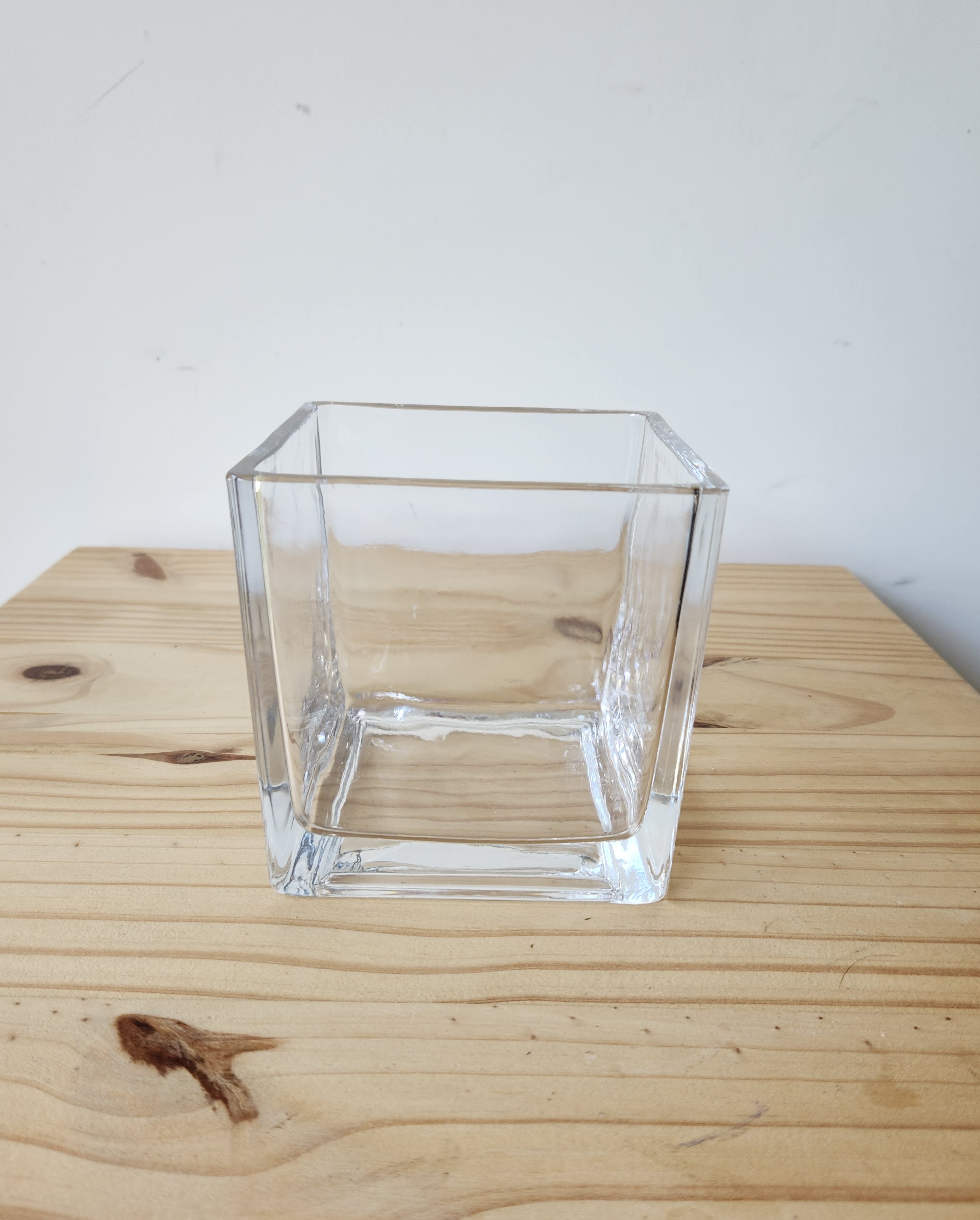 Florero tipo cubo 12cm