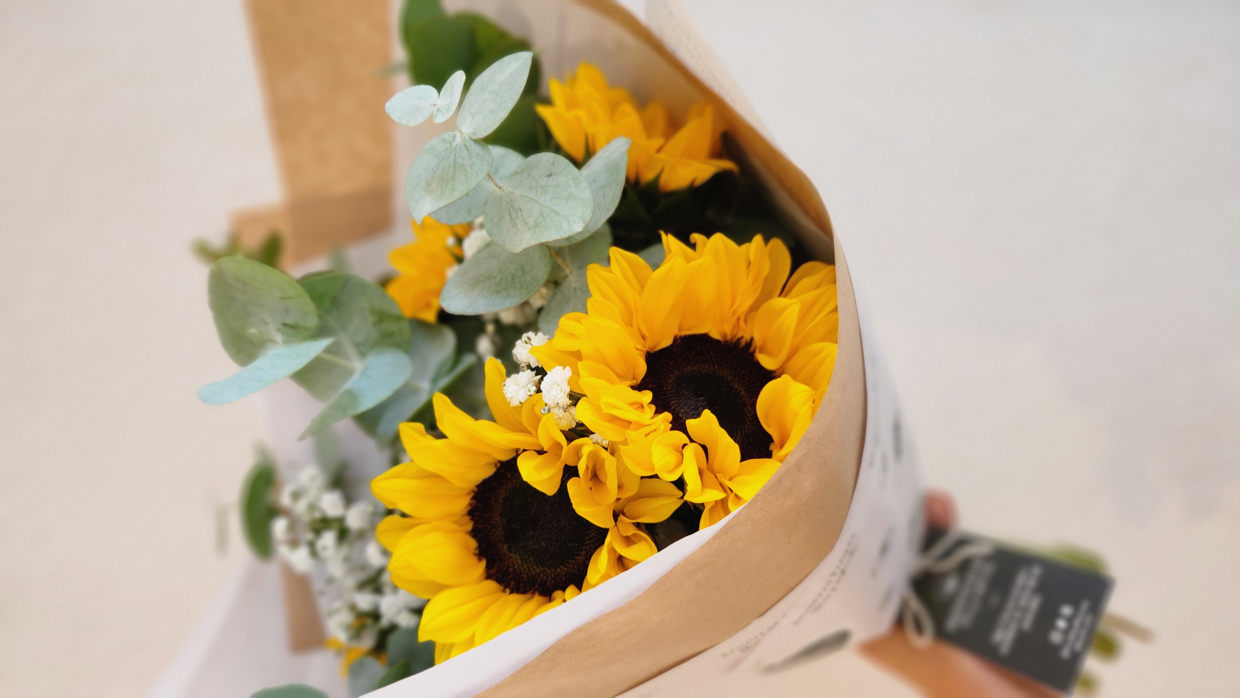Ramo chico de girasoles
