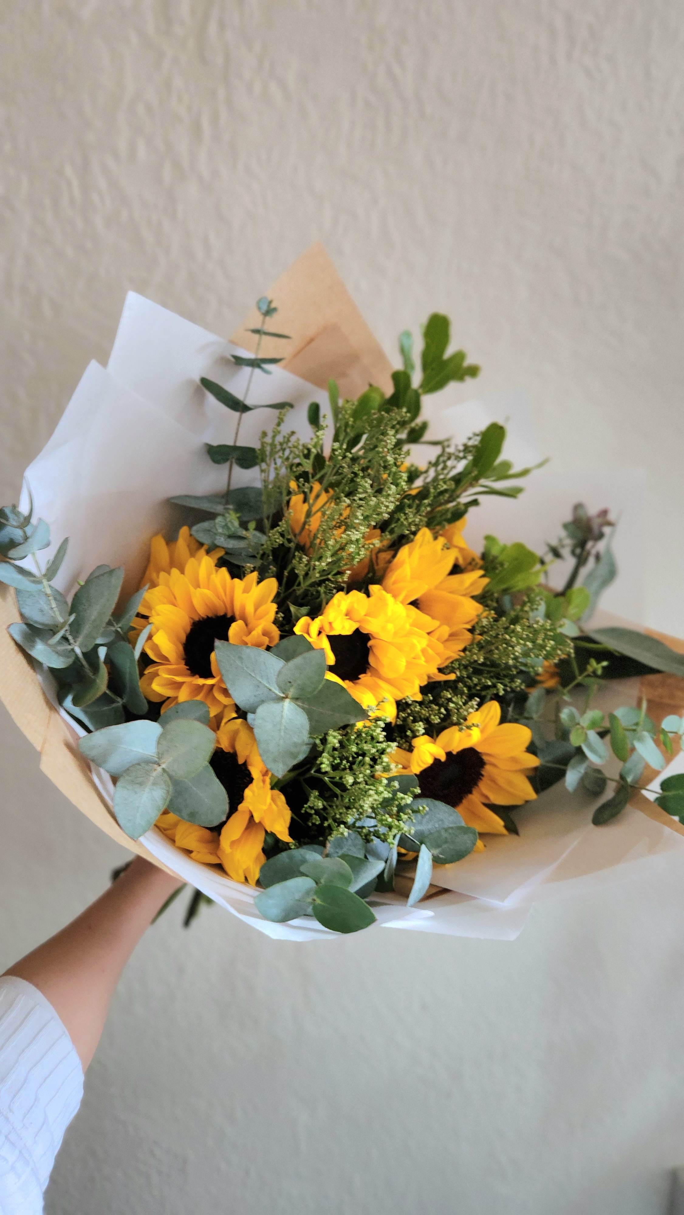 Ramo mediano de girasoles