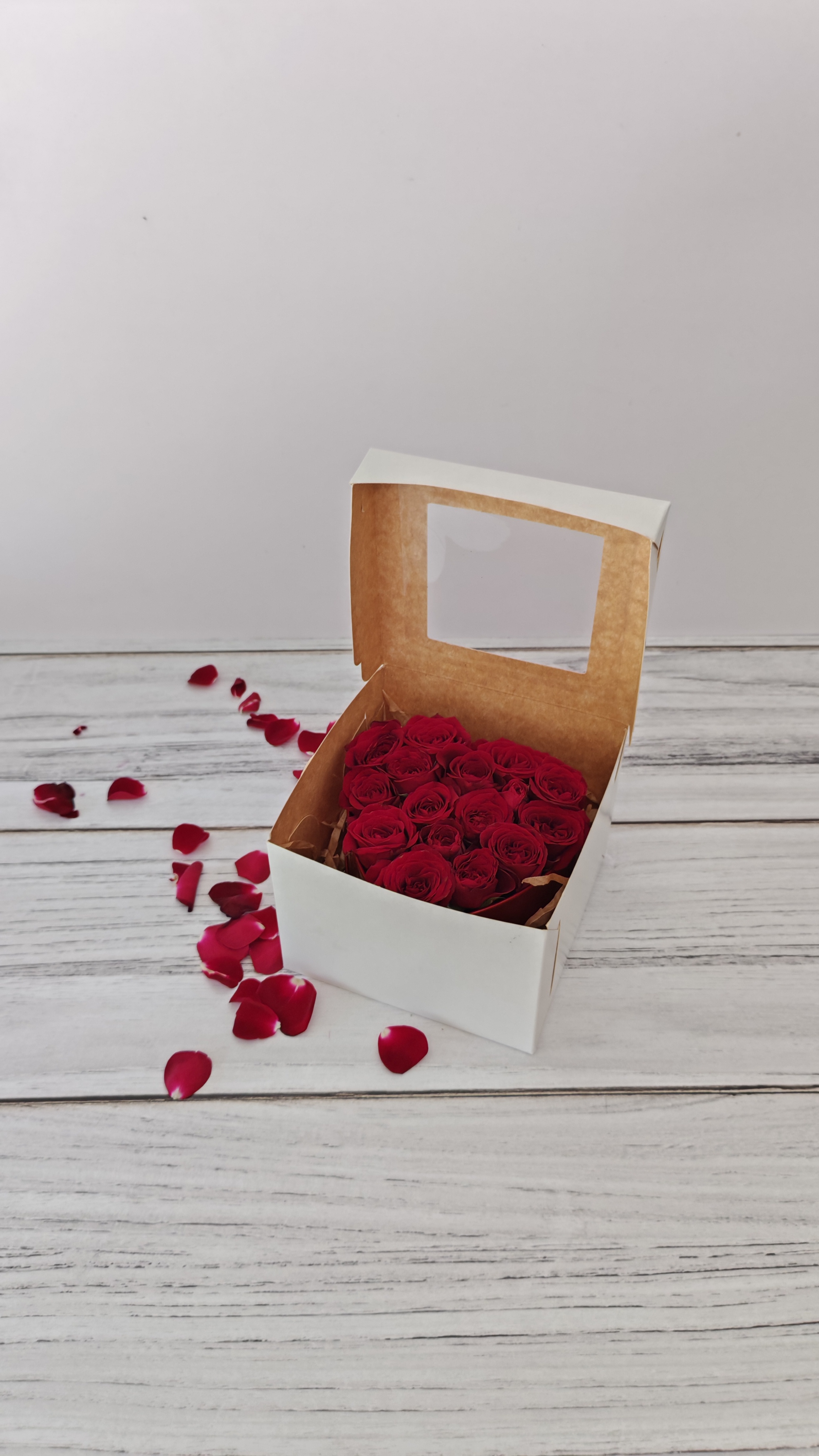 Arreglo corazón con mini rosas